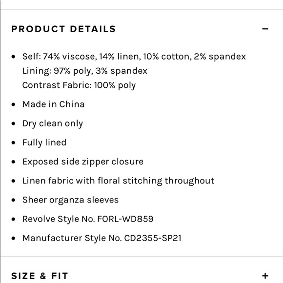 Marjoirie for love and lemons dress - Picture 4 of 8